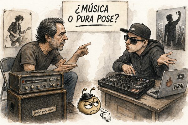 Rock y reguetón: cuando la música se vuelve partido y la pose gana terreno