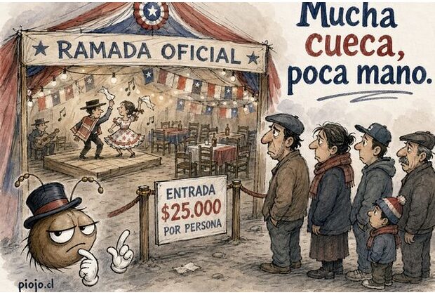 Cueca de fondo, mano dura al frente
