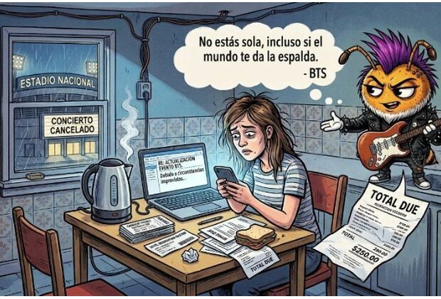 Aunque me gusta el rock al final los BTS son parte de las ramas musicales, habia comprado entradas para un sobrino y ahora que, la gestion del gobierno y las productoras tratan de 