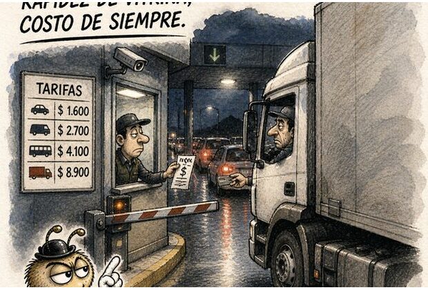 Peaje caro, rapidez lenta y la paciencia en oferta