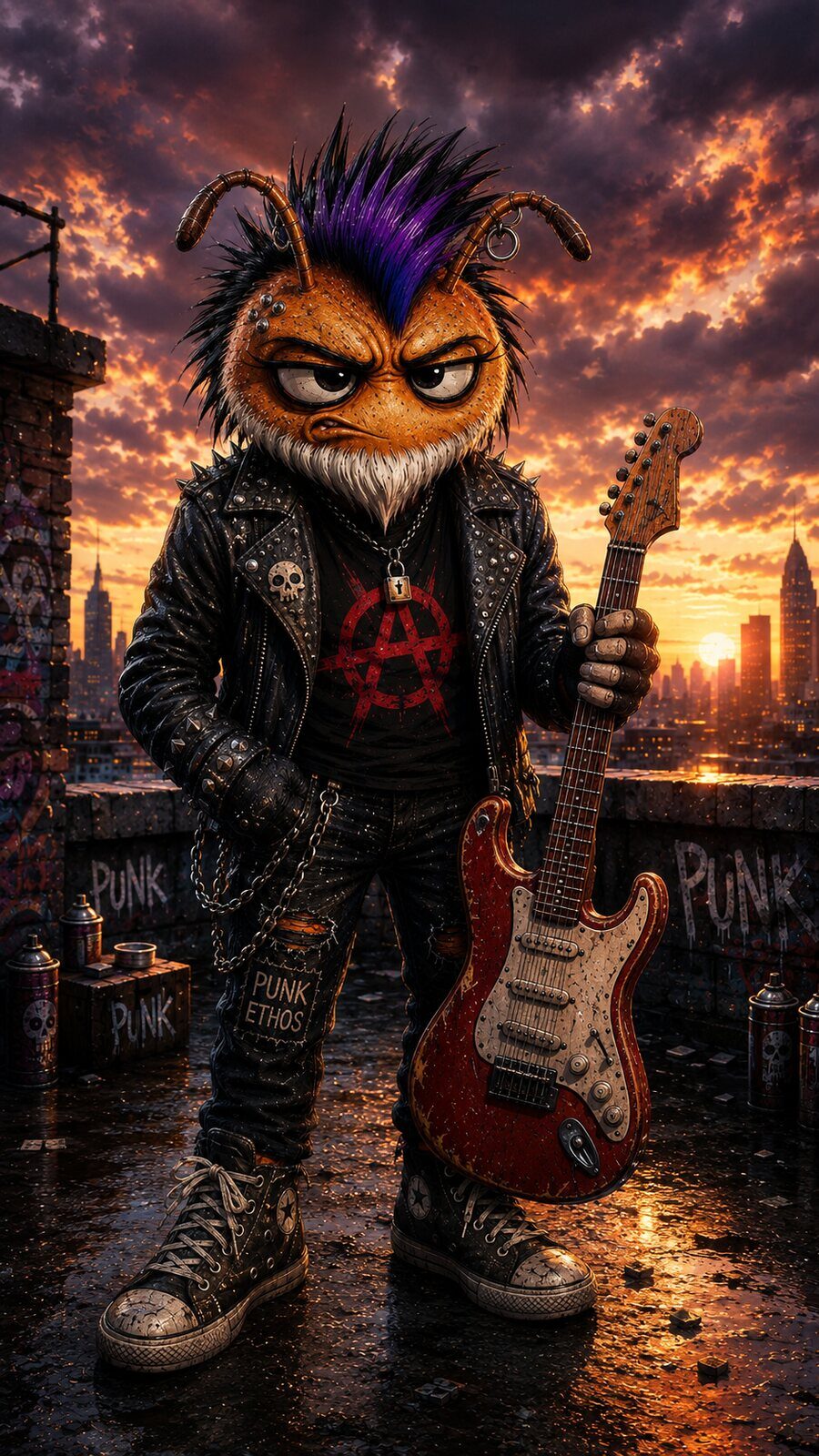 Cuerpo completo de Punk Ethos
