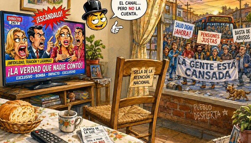 La farándula tapa el ruido, con hipocresía televisiva