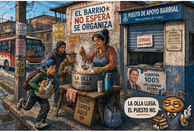 Cuando la olla llega, pero el puesto sigue vacío