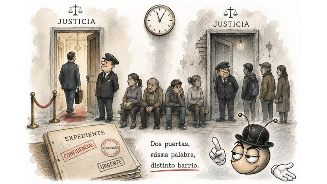 Justicia con dos puertas y el mismo portero