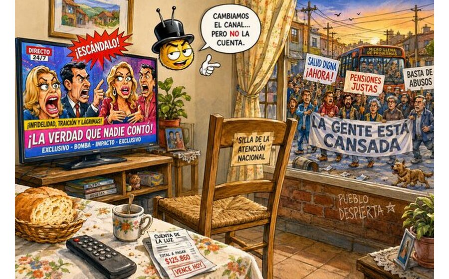 La farándula tapa el ruido, con hipocresía televisiva
