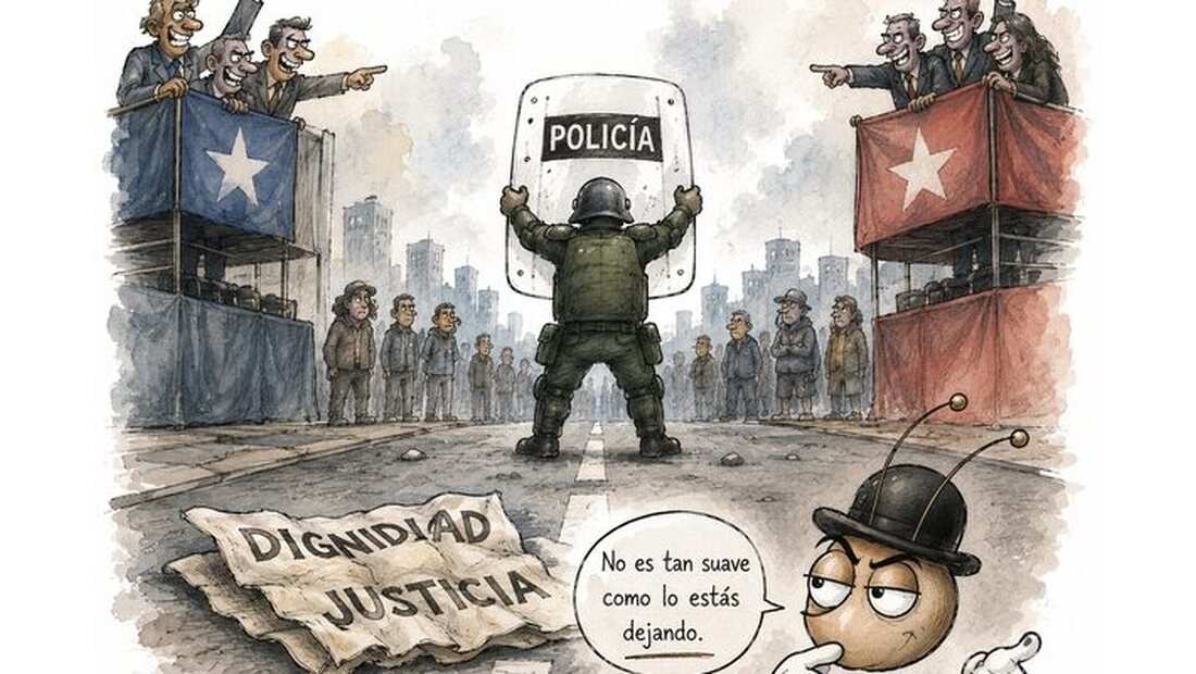 Carabineros, derecha e izquierda: el abrazo que aprieta y la pelea que deja al barrio en medio