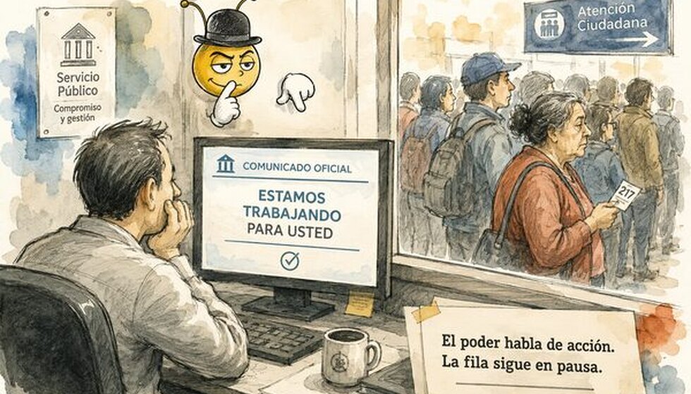 Placas que se mueven, escritorio que sigue igual