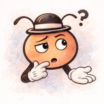 Piojo con ojo abierto y gesto inquisitivo, en blanco y negro.