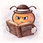 Piojo con mirada serena y gesto de eco, evocando memoria histórica.